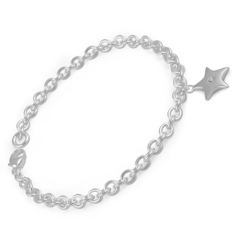 Children's charm deals bracelet sterling silver