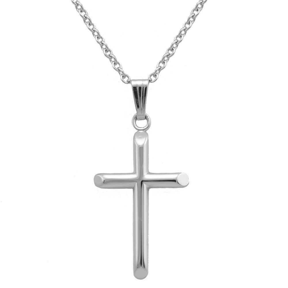 Child Sterling Silver Cross Pendant Necklace